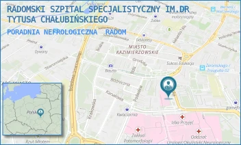 PORADNIA NEFROLOGICZNA - RADOMSKI SZPITAL SPECJALISTYCZNY IM. DR TYTUSA CHAŁUBIŃSKIEGO - LEKARSKA 4,  RADOM
