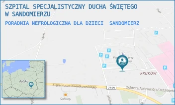 PORADNIA NEFROLOGICZNA DLA DZIECI - SZPITAL SPECJALISTYCZNY DUCHA ŚWIĘTEGO W SANDOMIERZU - SCHINZLA 13,  SANDOMIERZ