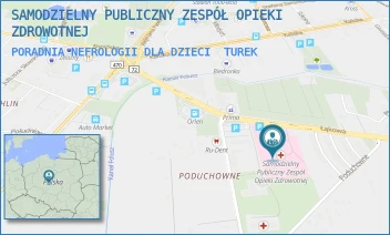 PORADNIA NEFROLOGII DLA DZIECI - SAMODZIELNY PUBLICZNY ZESPÓŁ OPIEKI ZDROWOTNEJ - PODUCHOWNE 1, TUREK