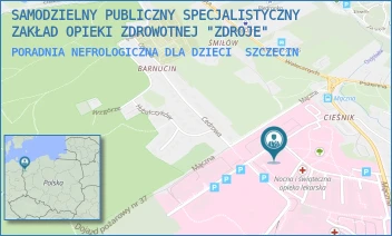 PORADNIA NEFROLOGICZNA DLA DZIECI - SAMODZIELNY PUBLICZNY SPECJALISTYCZNY ZAKŁAD OPIEKI ZDROWOTNEJ "ZDROJE" W SZCZECINIE - MĄCZNA 4,  SZCZECIN